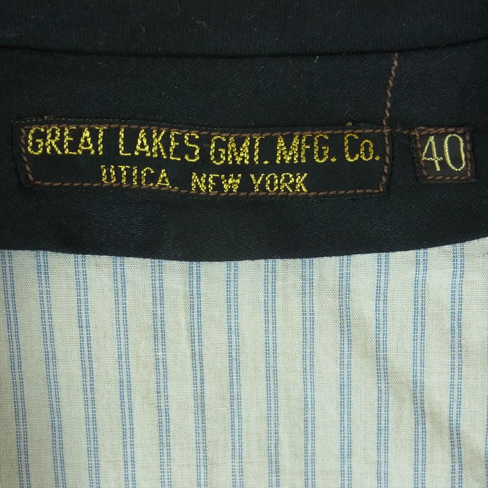 FREEWHEELERS フリーホイーラーズ great lakes gmt.mfg.co グレイトレイクス コーデュロイ ヘリンボーン 内ストライプ ダブルプレスト ベスト ブラウン系 40【中古】