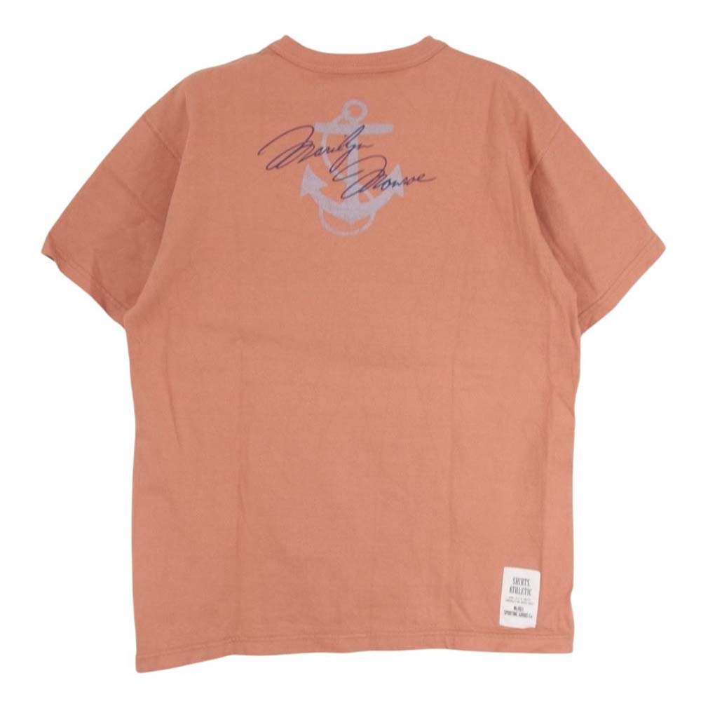 TOY'S McCOY トイズマッコイ TMC2027 MARILYN MONROE TEE MISS TORPEDO マリリン モンロー 半袖 Tシャツ オレンジ系 M【中古】