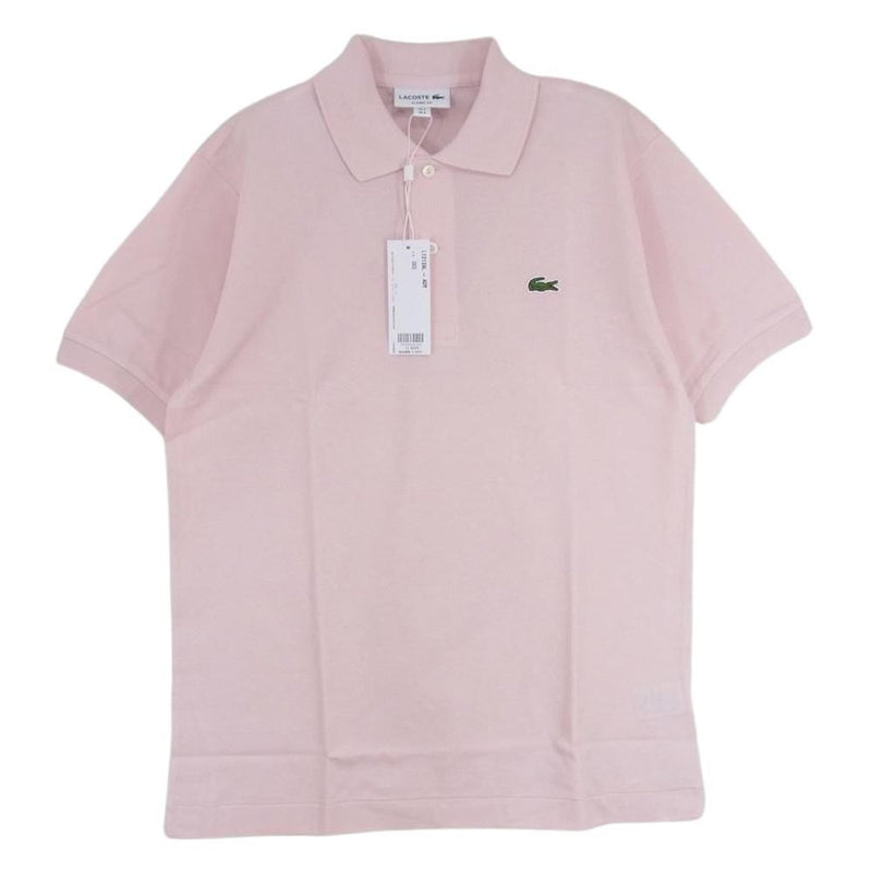 LACOSTE ラコステ ロゴ 半袖 ポロシャツ ピンク系 3【新古品】【未使用】【中古】
