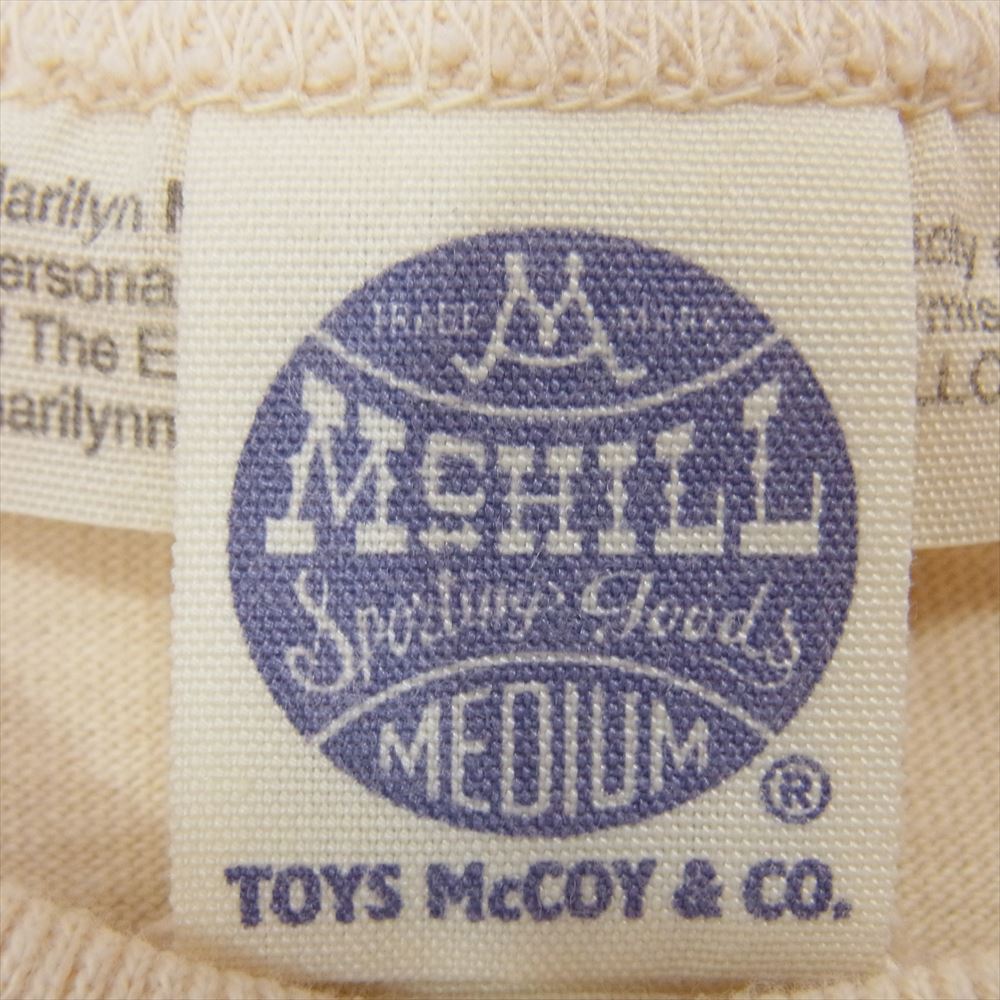 TOY'S McCOY トイズマッコイ TMC2113 MARILYN MONROE TEE NIAGARA マリリン モンロー  半袖 Tシャツ オフホワイト系 M【新古品】【未使用】【中古】