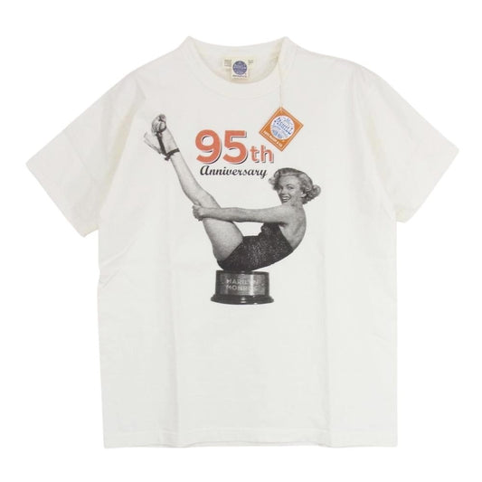 TOY'S McCOY トイズマッコイ TMC2239 95th ANNIV. MARILYN MONROE TEE SHIRT マリリン モンロー  半袖 Tシャツ ホワイト系 M【新古品】【未使用】【中古】