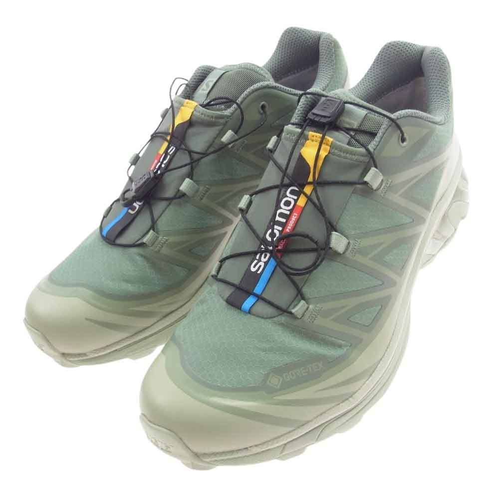 salomon サロモン L47292000-BSM36 XT-6 GTX ローカット スニーカー カーキ系 28cm【極上美品】【中古】