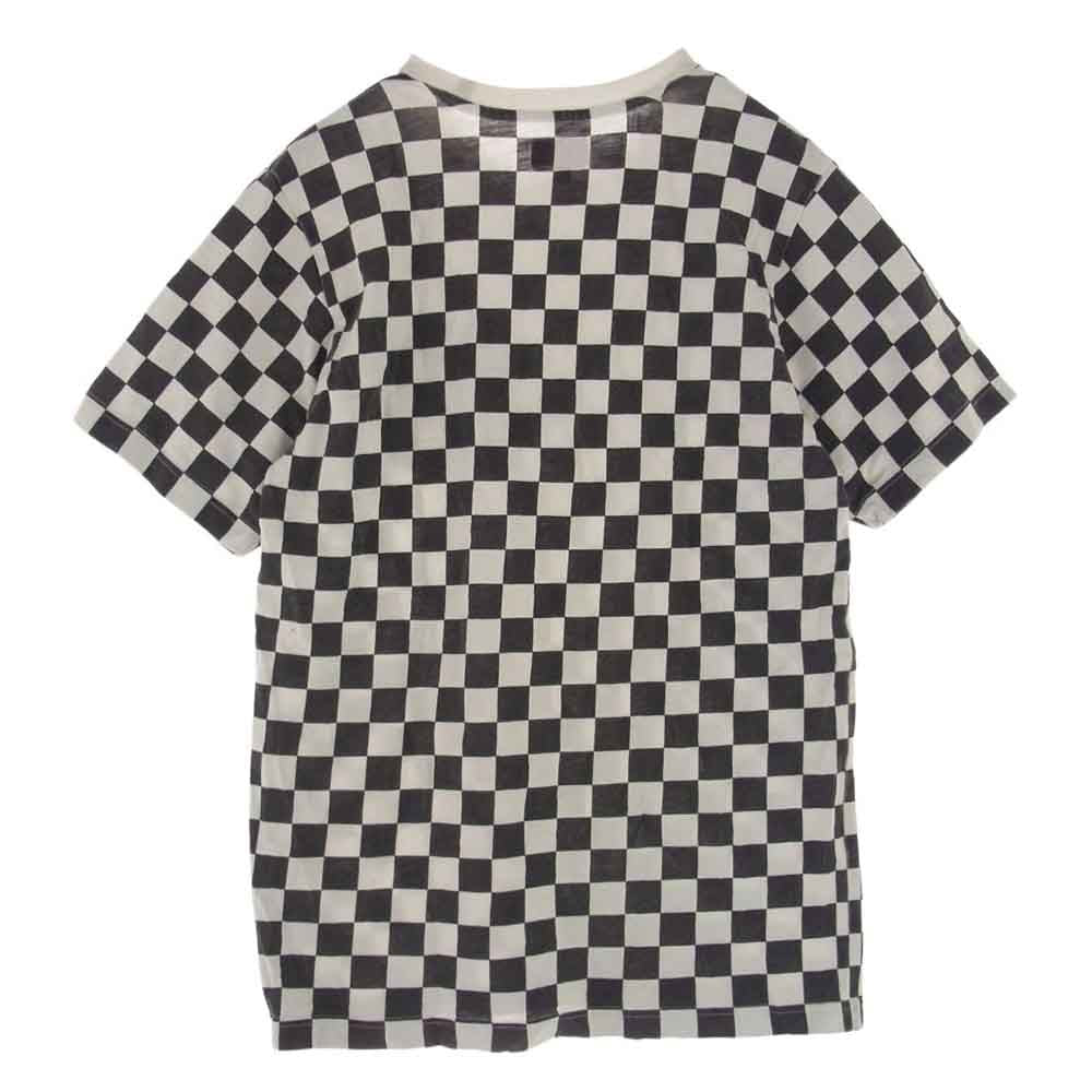 Supreme シュプリーム 17SS Pocket Tee Checker チェッカー ポケット Tシャツ 半袖  ブラック系 ホワイト系 S【中古】