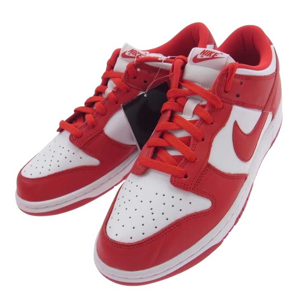 NIKE ナイキ CU1727-100 Dunk Low SP White and University Red ダンク ロー ホワイト アンド ユニバーシティレッド スニーカー レッド系 28cm【新古品】【未使用】【中古】