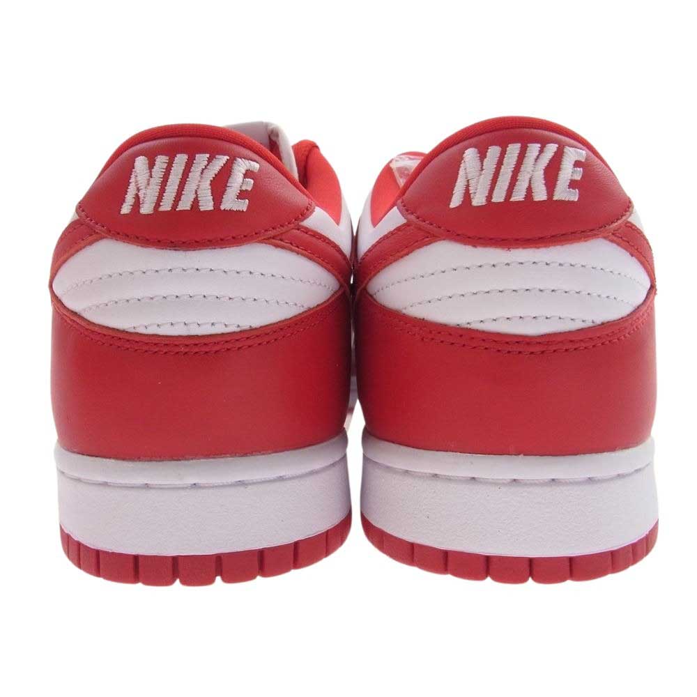 NIKE ナイキ CU1727-100 Dunk Low SP White and University Red ダンク ロー ホワイト アンド ユニバーシティレッド スニーカー レッド系 28cm【新古品】【未使用】【中古】