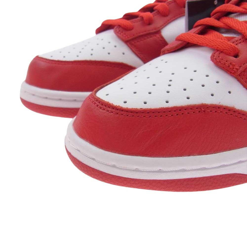 NIKE ナイキ CU1727-100 Dunk Low SP White and University Red ダンク ロー ホワイト アンド ユニバーシティレッド スニーカー レッド系 28cm【新古品】【未使用】【中古】