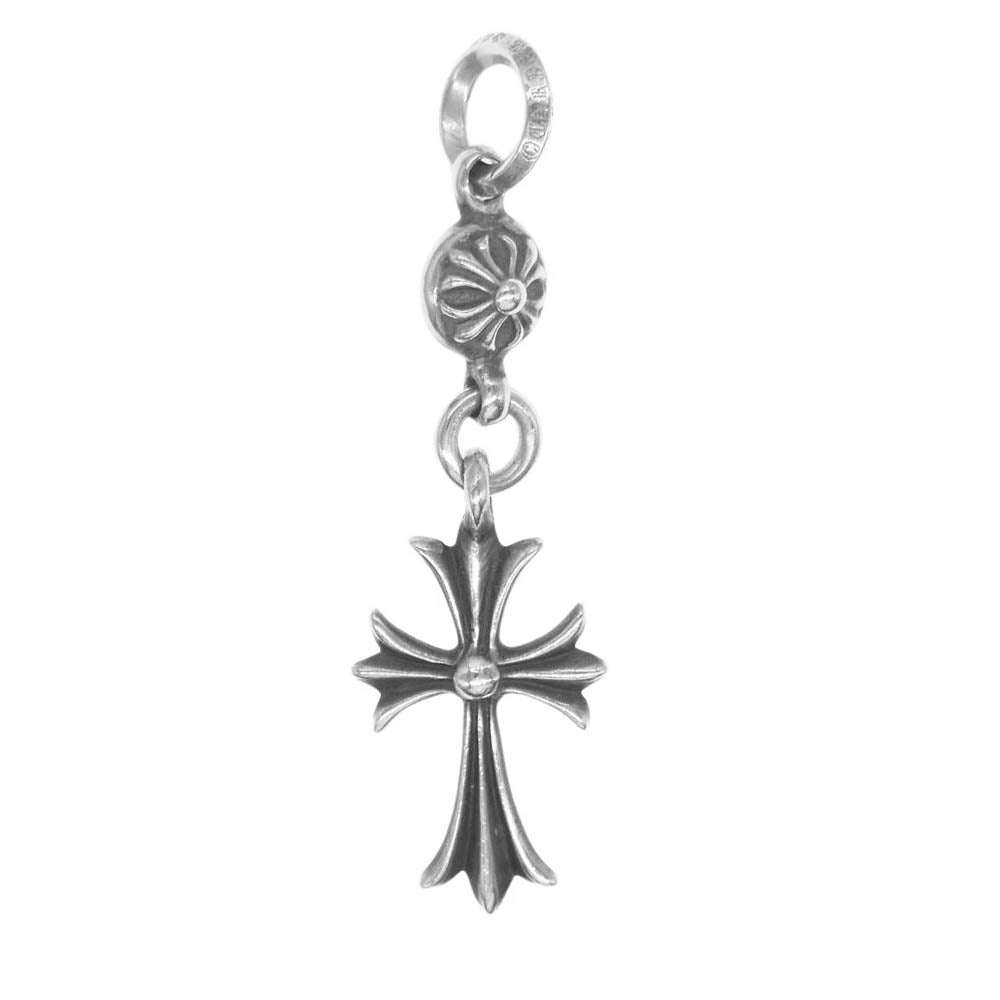 CHROME HEARTS クロムハーツ（原本無） 1B TNY CH CRS 1BALL TINY CROSS 1ボールタイニー CHクロス チャーム ペンダント ネックレストップ シルバー系【中古】