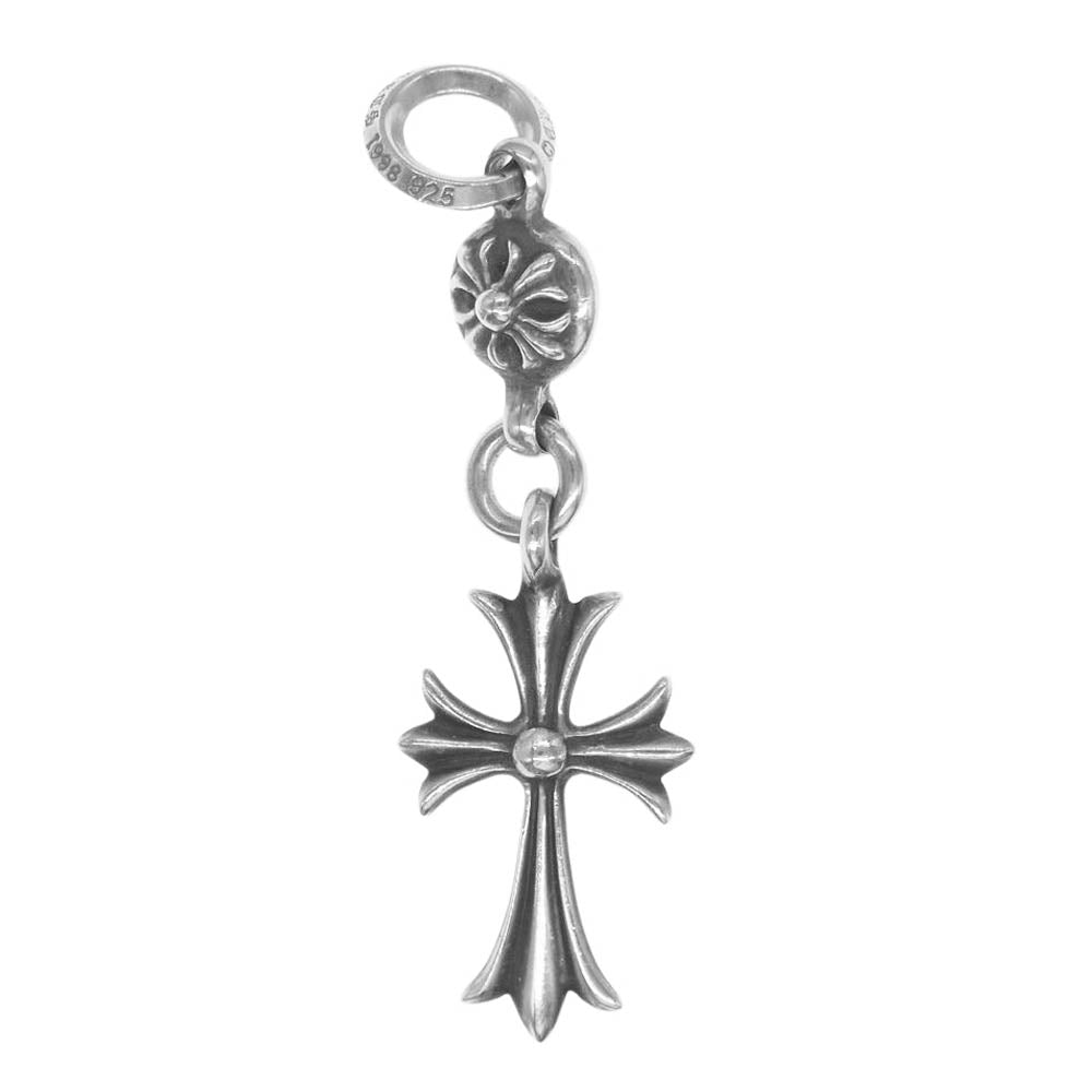 CHROME HEARTS クロムハーツ（原本無） 1B TNY CH CRS 1BALL TINY CROSS 1ボールタイニー CHクロス チャーム ペンダント ネックレストップ シルバー系【中古】