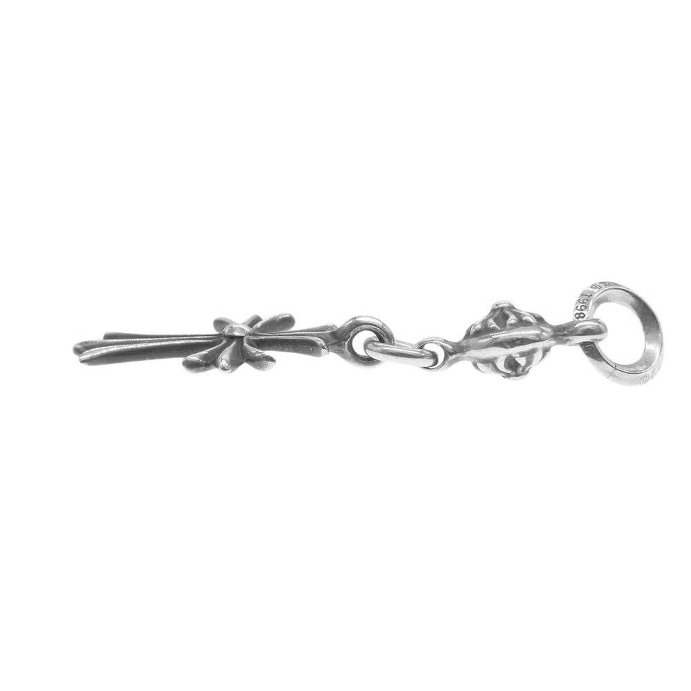CHROME HEARTS クロムハーツ（原本無） 1B TNY CH CRS 1BALL TINY CROSS 1ボールタイニー CHクロス チャーム ペンダント ネックレストップ シルバー系【中古】