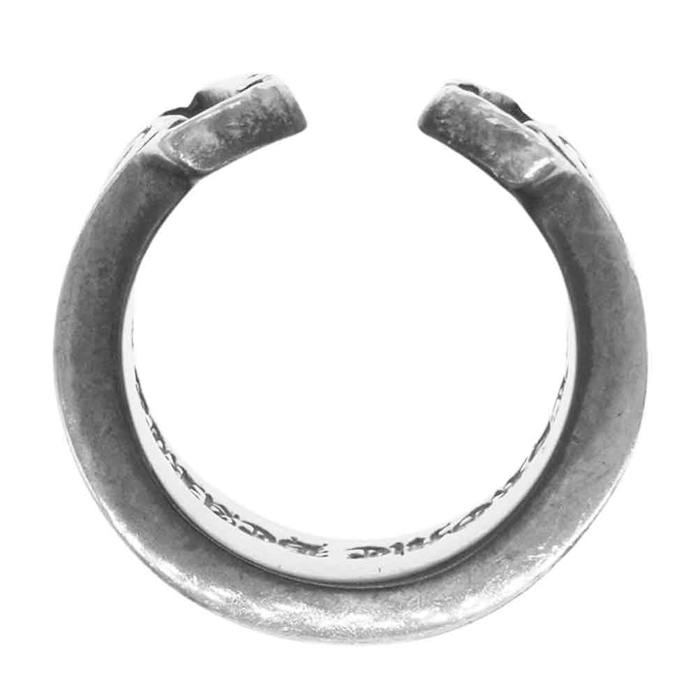 CHROME HEARTS クロムハーツ（原本無） 取扱店ギャランティ付属 LG SCROLL LABEL ラージ スクロールラベル リング シルバー系 14.5号【中古】