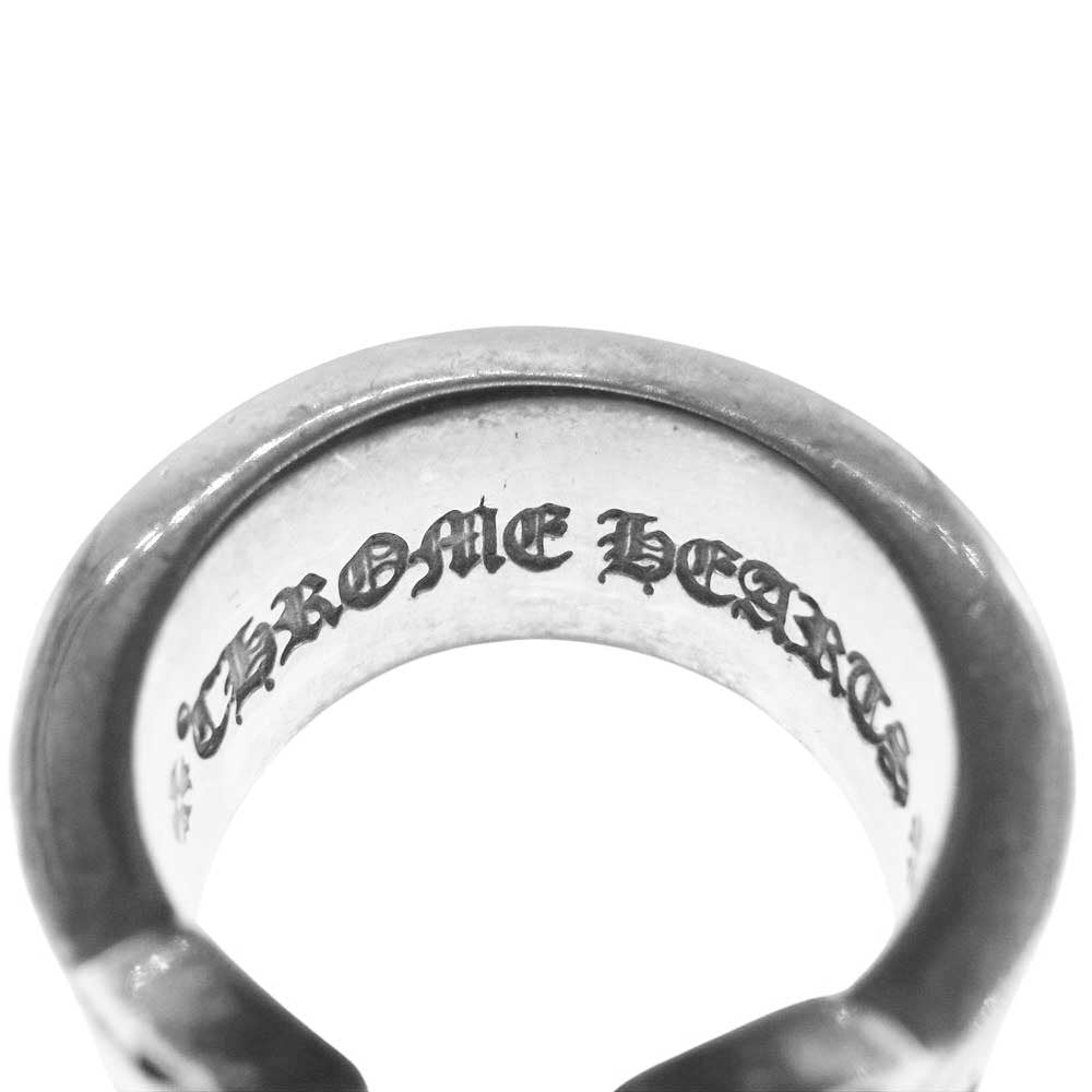 CHROME HEARTS クロムハーツ（原本無） 取扱店ギャランティ付属 LG SCROLL LABEL ラージ スクロールラベル リング シルバー系 14.5号【中古】