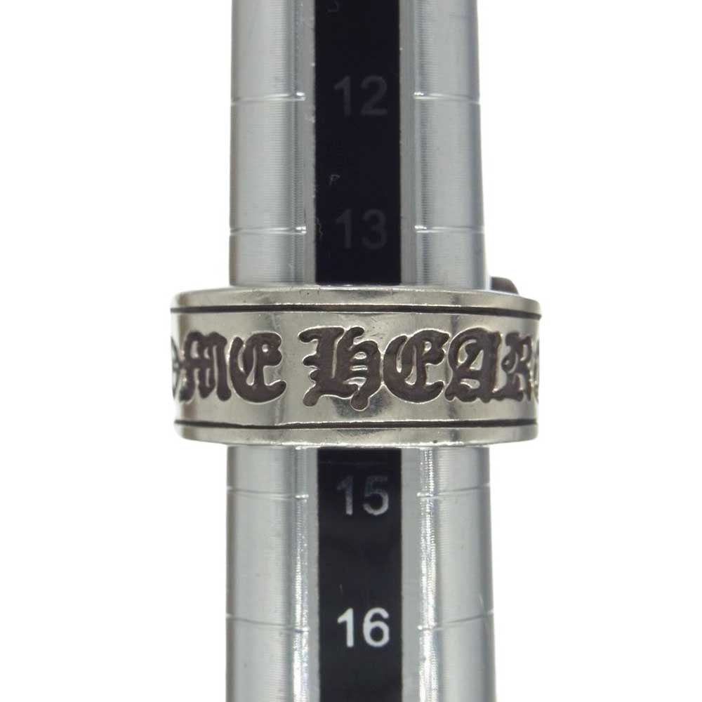CHROME HEARTS クロムハーツ（原本無） 取扱店ギャランティ付属 LG SCROLL LABEL ラージ スクロールラベル リング シルバー系 14.5号【中古】