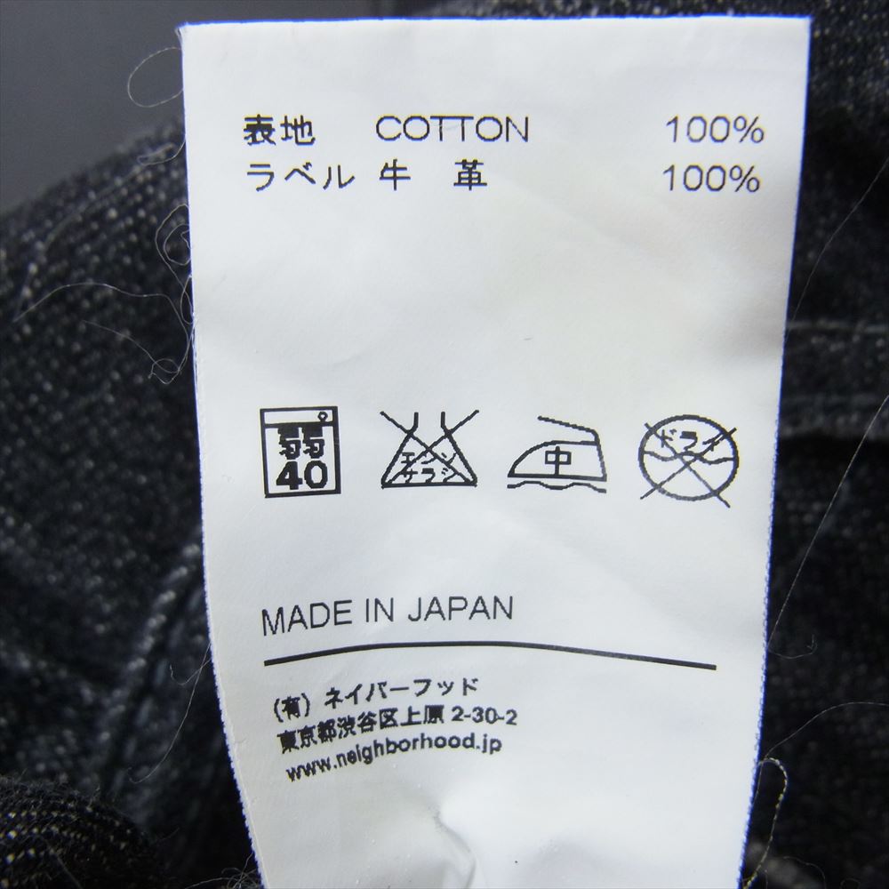 NEIGHBORHOOD ネイバーフッド 091DCNH-PTM15 09EX ANCHOR SAVAGE NARROW ナロー アンカー刺繍 ダメージ加工 サベージ ナロー デニムパンツ ジーンズ ブラック系 S【中古】