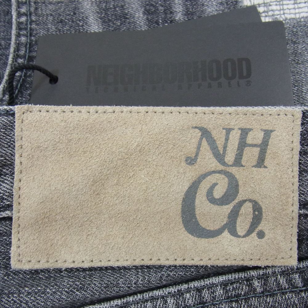 NEIGHBORHOOD ネイバーフッド 122DCNH-PTM21 RIVET SAVAGE NARROW スタッズ加工 リベット サベージ ナロー デニムパンツ ジーンズ ブラック系 S【中古】