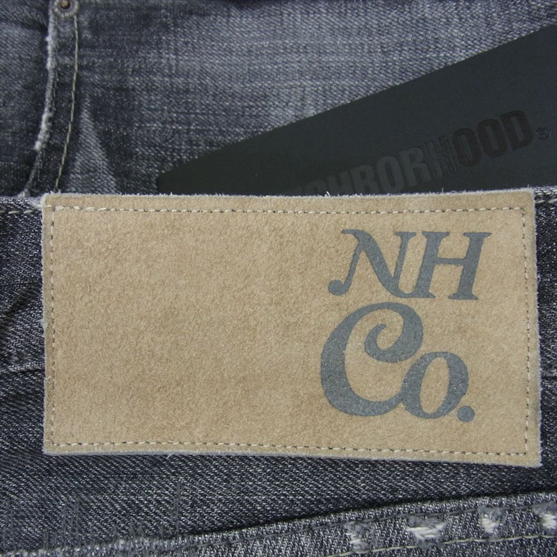 NEIGHBORHOOD ネイバーフッド 14AW 142NYSVN-PTM03S 20TH METAL.SAVAGE.NARROW 14OZ-PT メタルサベージ デニム パンツ ブラック ブラック系 S【極上美品】【中古】