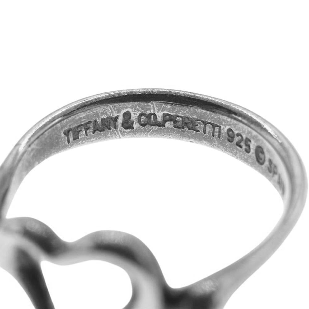 TIFFANY&Co. ティファニー エルサペレッティ オープンハート シルバー リング シルバー系 6号【中古】