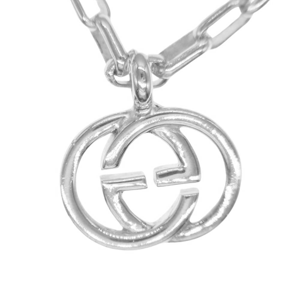 GUCCI グッチ インターロッキングG シルバー チェーン ネックレス シルバー系【中古】