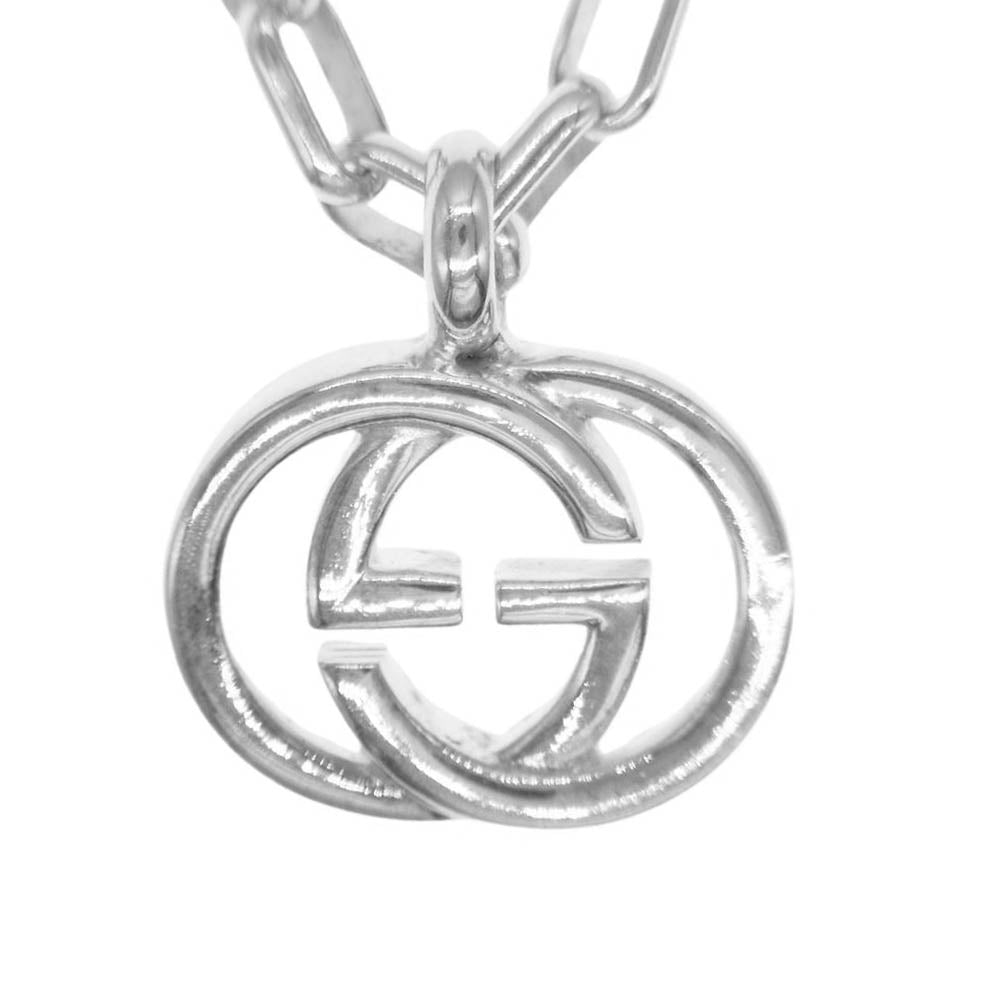 GUCCI グッチ インターロッキングG シルバー チェーン ネックレス シルバー系【中古】