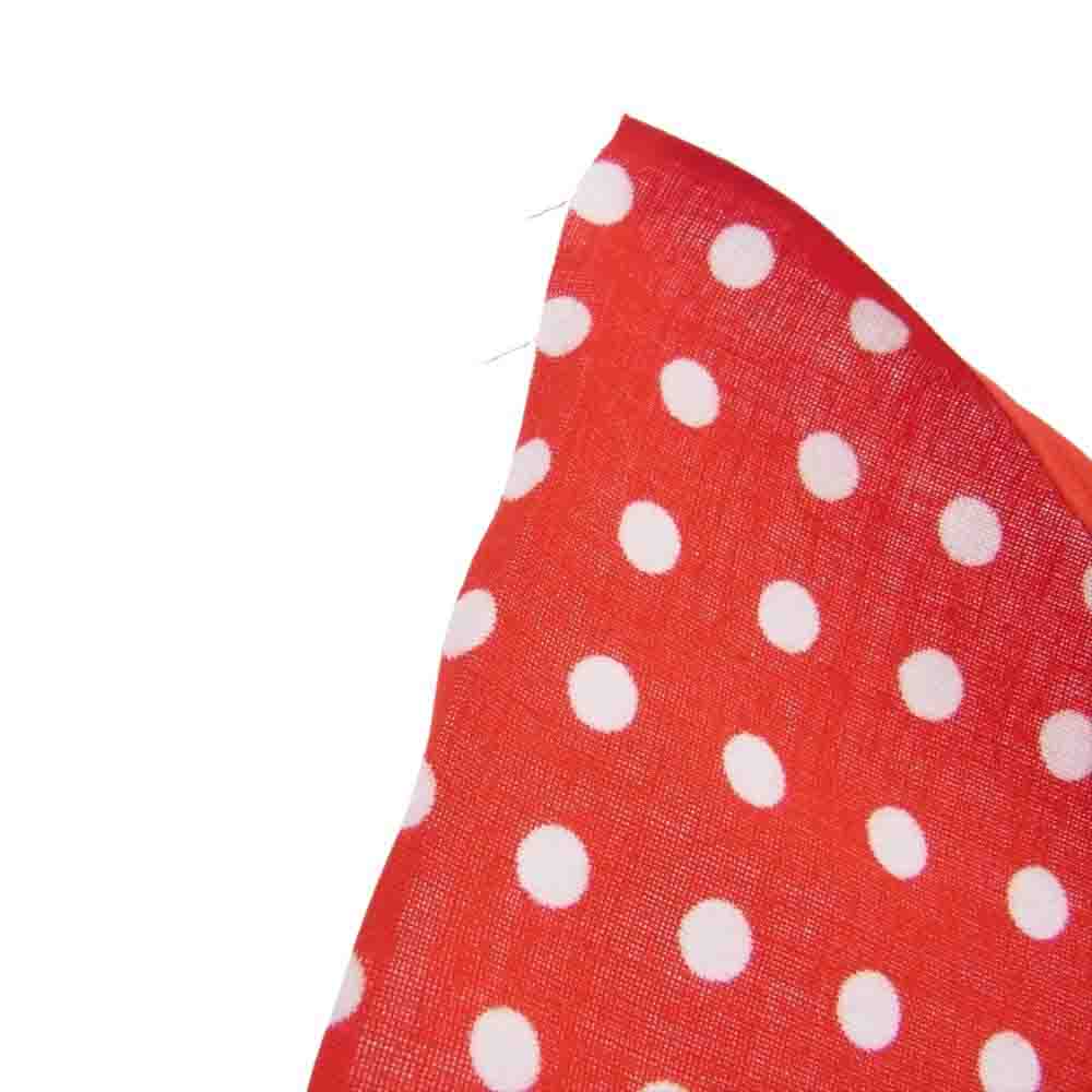 Supreme シュプリーム 22AW × 染の安坊 Tenugui Towel ロゴ ドット柄 手ぬぐい タオル 2枚セット レッド系 ダークネイビー系【極上美品】【中古】