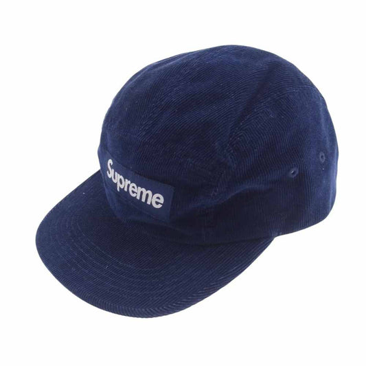 Supreme シュプリーム 23AW Corduroy Camp Cap コーデュロイ キャンプ キャップ 帽子 ネイビー系【中古】
