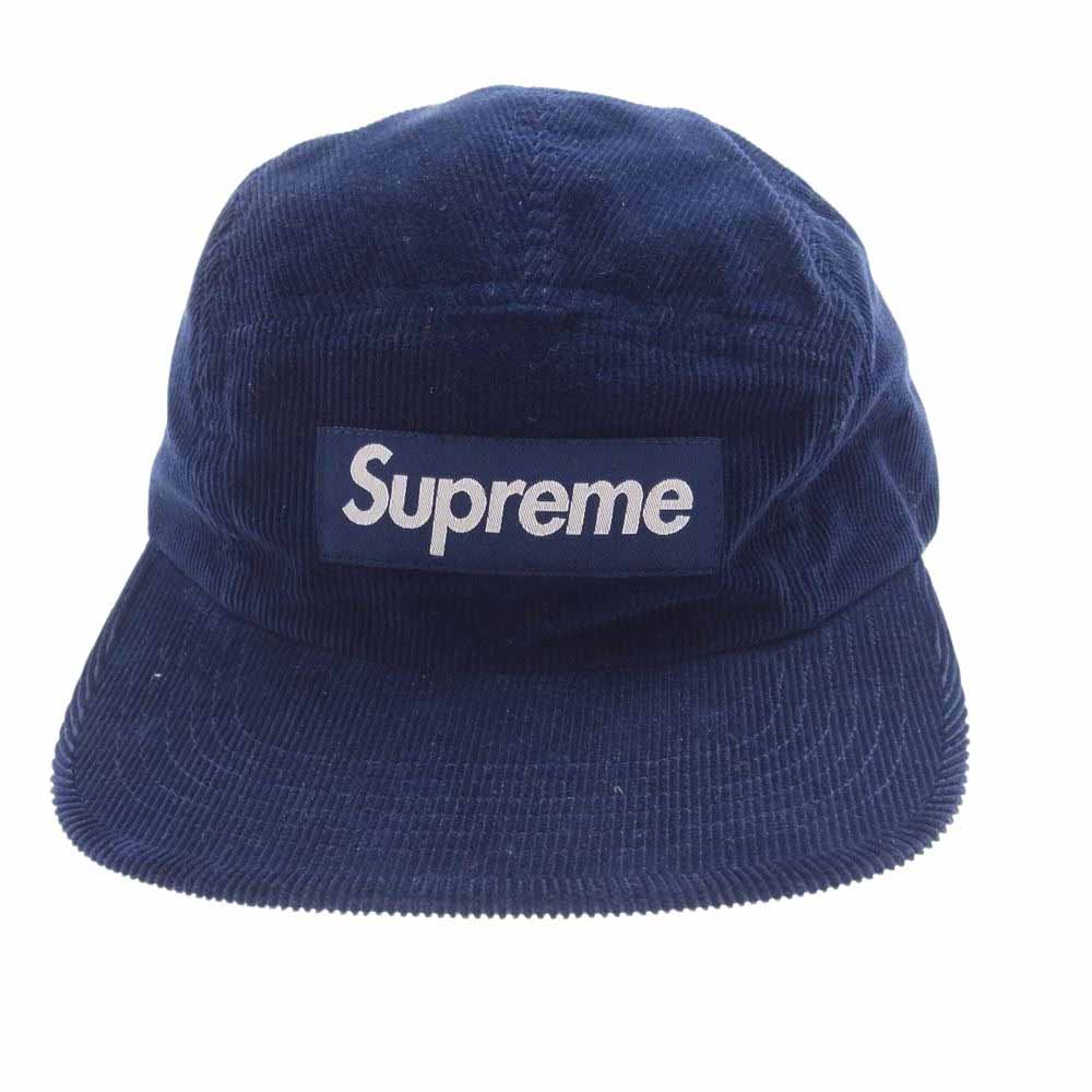 Supreme シュプリーム 23AW Corduroy Camp Cap コーデュロイ キャンプ キャップ 帽子 ネイビー系【中古】