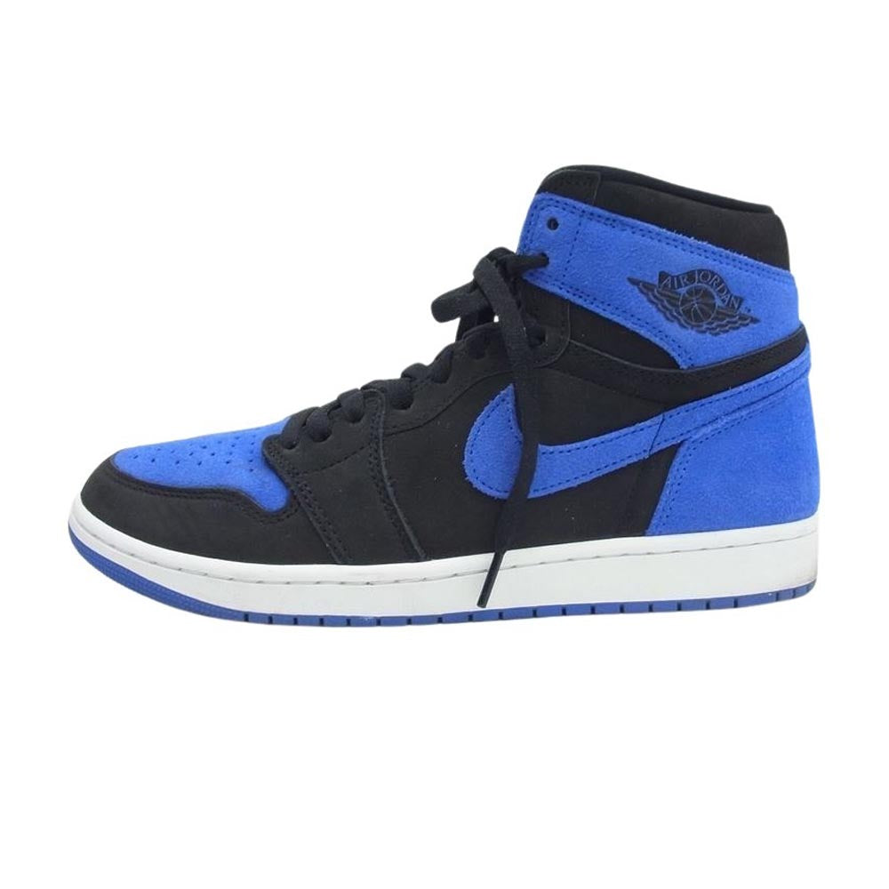 NIKE ナイキ DZ5485-042 フェイクバスターズ鑑定済 Air Jordan 1 Retro High OG Royal Reimagined AJ1 エアジョーダン レトロ ハイ ロイヤル リイマジンド スニーカー ブラック系 ブルー系 28cm【中古】