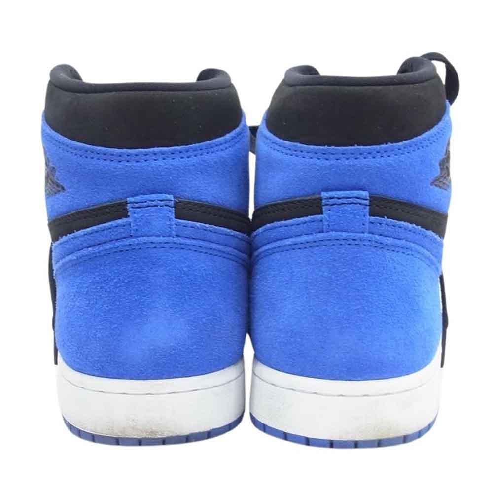 NIKE ナイキ DZ5485-042 フェイクバスターズ鑑定済 Air Jordan 1 Retro High OG Royal Reimagined AJ1 エアジョーダン レトロ ハイ ロイヤル リイマジンド スニーカー ブラック系 ブルー系 28cm【中古】