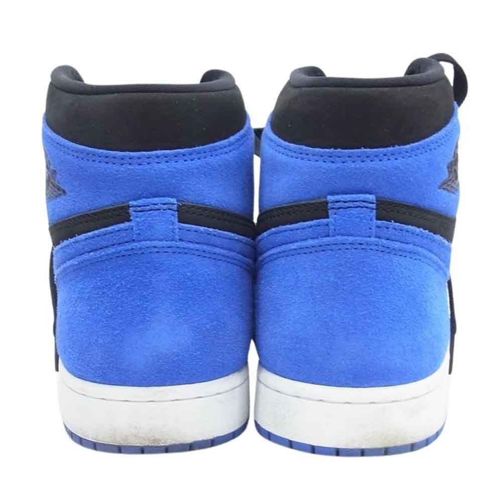 NIKE ナイキ DZ5485-042 フェイクバスターズ鑑定済 Air Jordan 1 Retro High OG Royal Reimagined AJ1 エアジョーダン レトロ ハイ ロイヤル リイマジンド スニーカー ブラック系 ブルー系 28cm【中古】