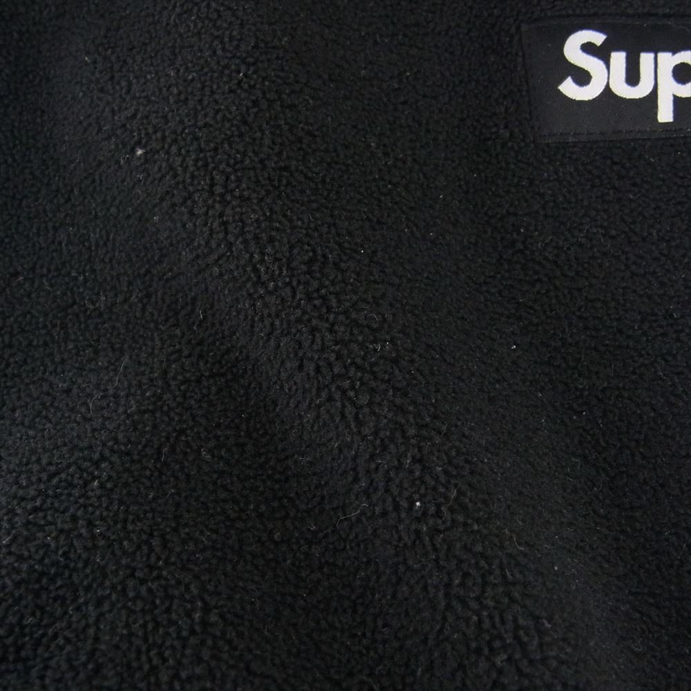 Supreme シュプリーム 21AW Polartec Half Zip Pullover ボックスロゴ ポーラテック ハーフジップ プルオーバー フリース ブラック系 L【中古】