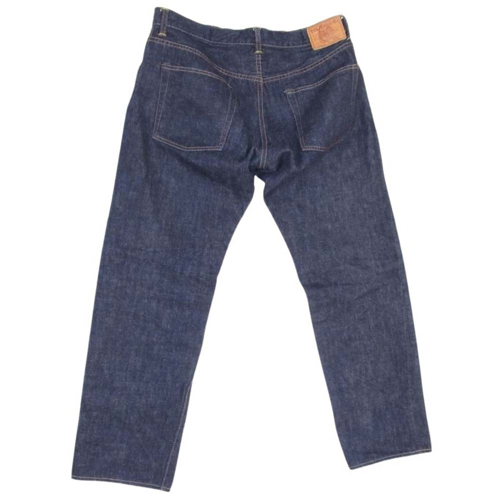 ティージービージーンズ ボタンフライ ストレート デニム パンツ インディゴブルー系 34【中古】