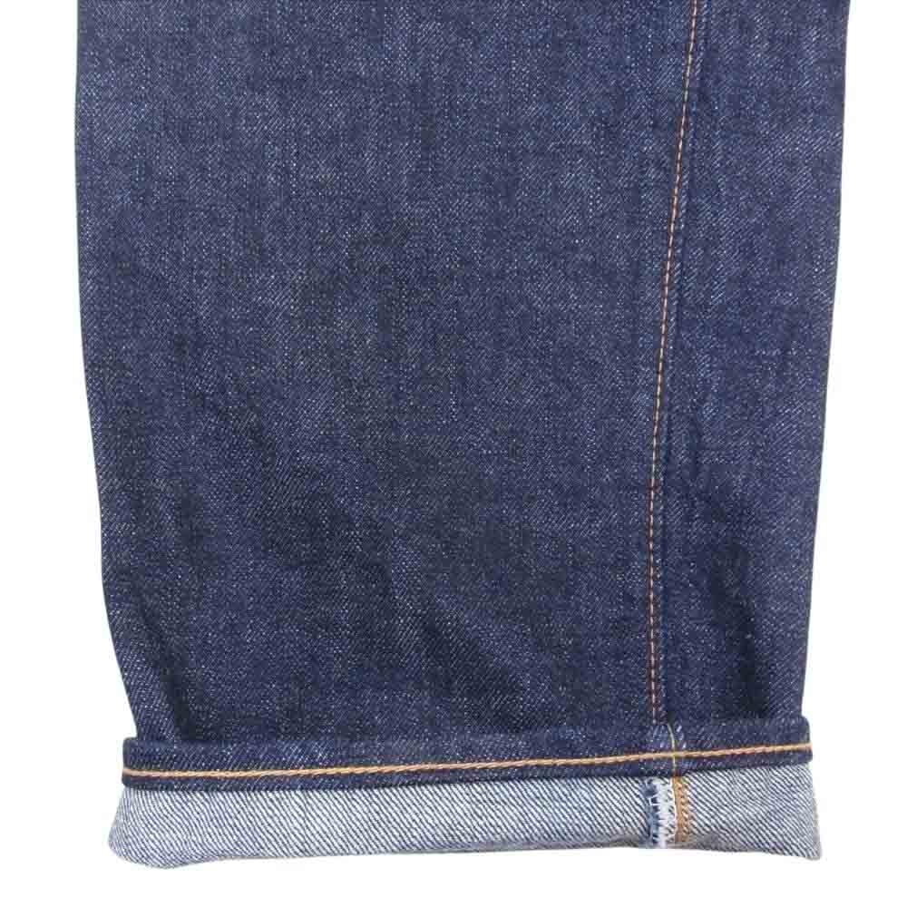 ティージービージーンズ ボタンフライ ストレート デニム パンツ インディゴブルー系 34【中古】