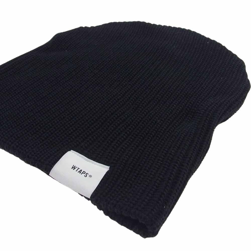 WTAPS ダブルタップス 241MADT-HT01 BEANIE 01CTPL COOLMAX クルーマックス ビーニー ニット キャップ ブラック系 X00【美品】【中古】