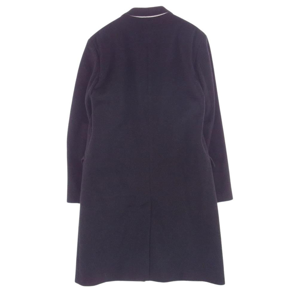 アミアレクサンドルマテュッシ H15M05.16 AMI PARIS アミパリス EMMETEX 3B BUTTONS CLASSIC COAT チェスターコート ブラック系 50【中古】
