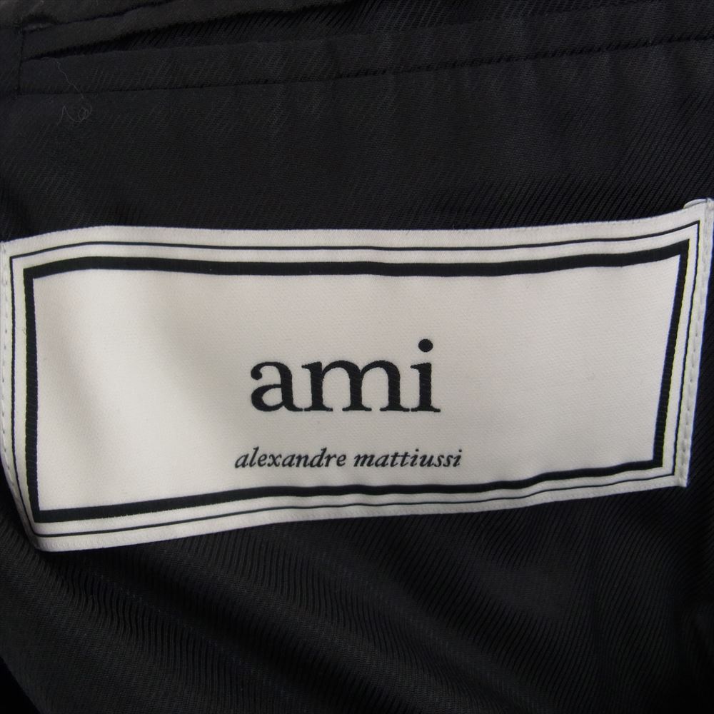 アミアレクサンドルマテュッシ H15M05.16 AMI PARIS アミパリス EMMETEX 3B BUTTONS CLASSIC COAT チェスターコート ブラック系 50【中古】
