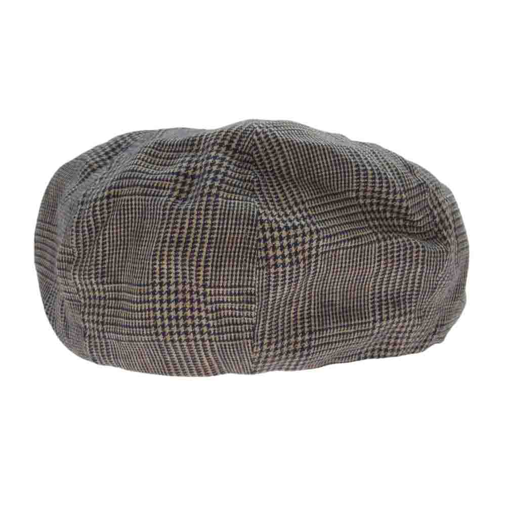 Nigel Cabourn ナイジェルケーボン 8038-00-66001 リネン キャスケット 帽子 ネイビー系 イエロー系 M【美品】【中古】
