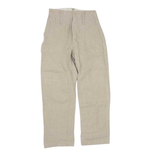 Nigel Cabourn ナイジェルケーボン 8044-00-50003 リネン ミリタリー ワーク パンツ ベージュ系 30【中古】