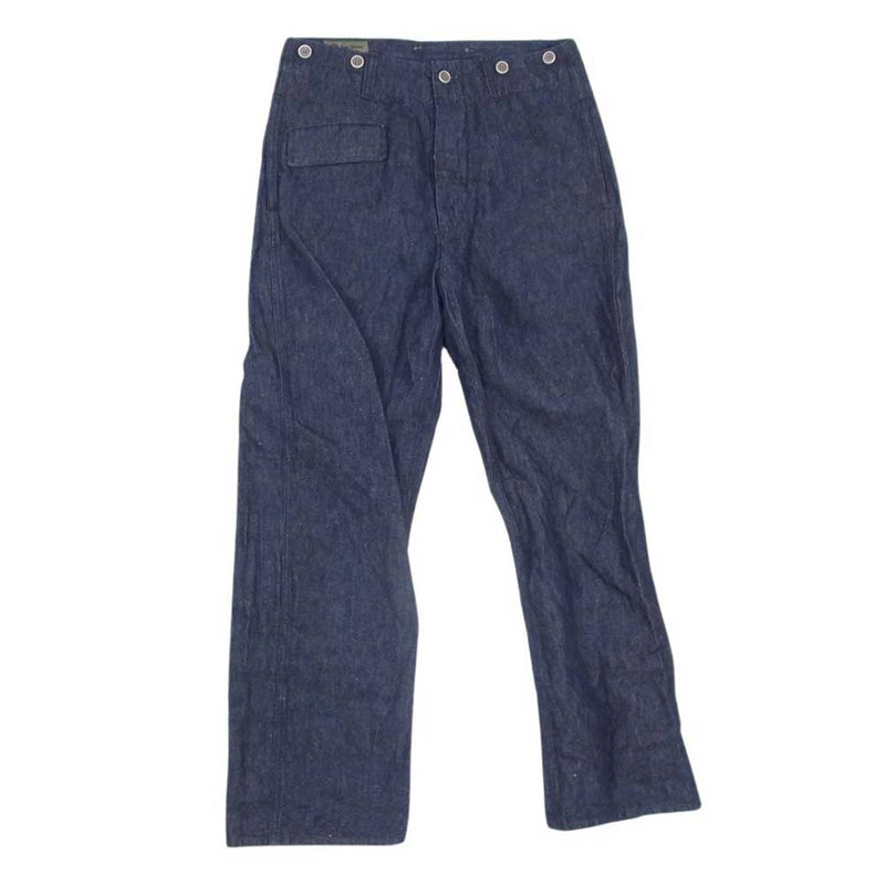 Nigel Cabourn ナイジェルケーボン 8044-00-50005 コットン リネン インディゴ ミリタリー パンツ インディゴブルー系 30【中古】