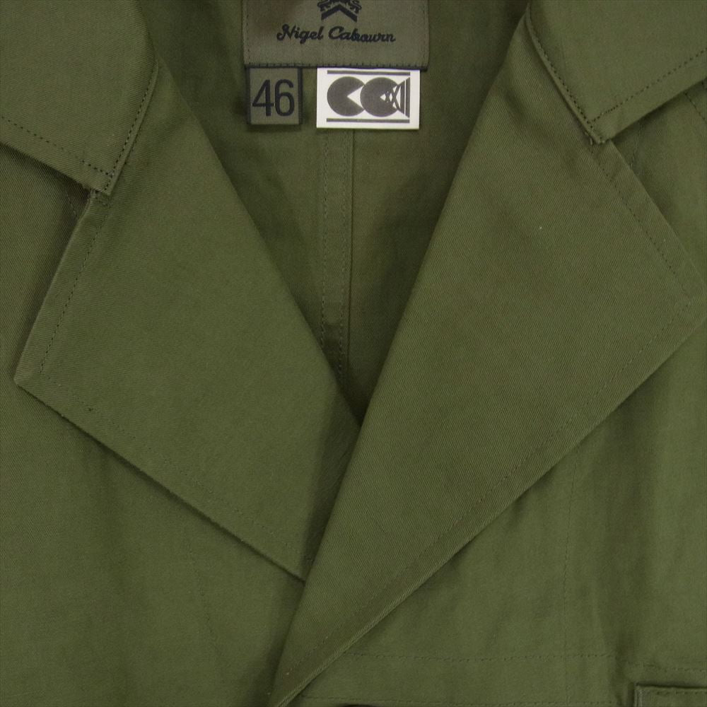 Nigel Cabourn ナイジェルケーボン 8044-00-00000 CC22 ATELIER COAT アトリエ コート コットンリネン カーキ系 46【極上美品】【中古】