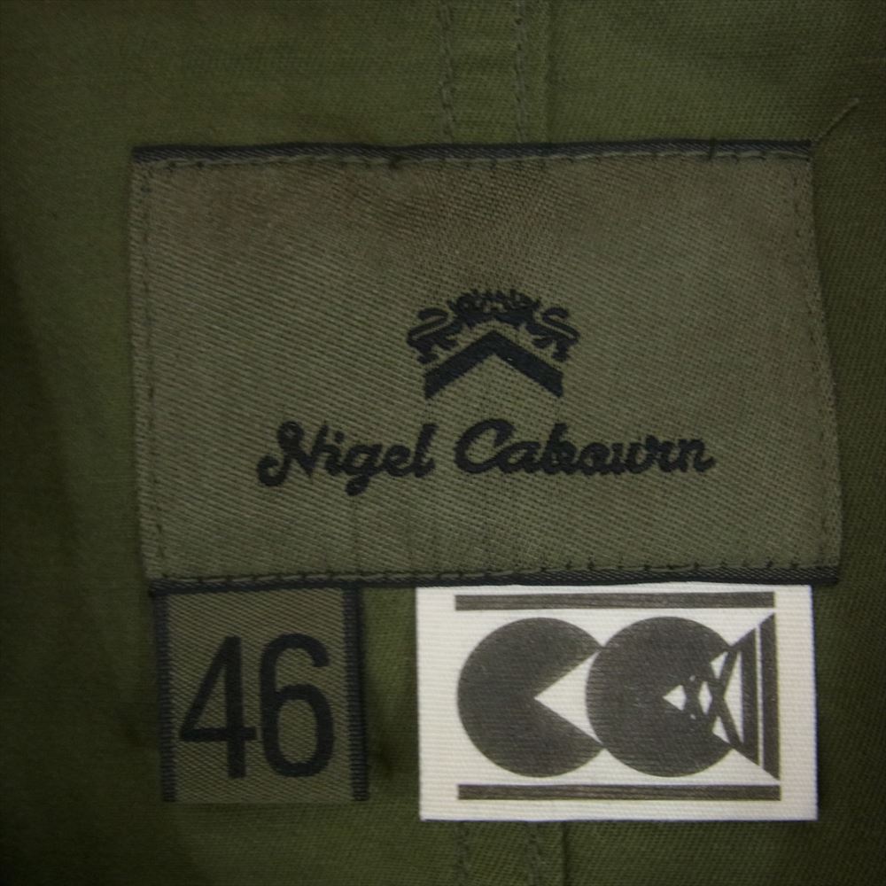 Nigel Cabourn ナイジェルケーボン 8044-00-00000 CC22 ATELIER COAT アトリエ コート コットンリネン カーキ系 46【極上美品】【中古】