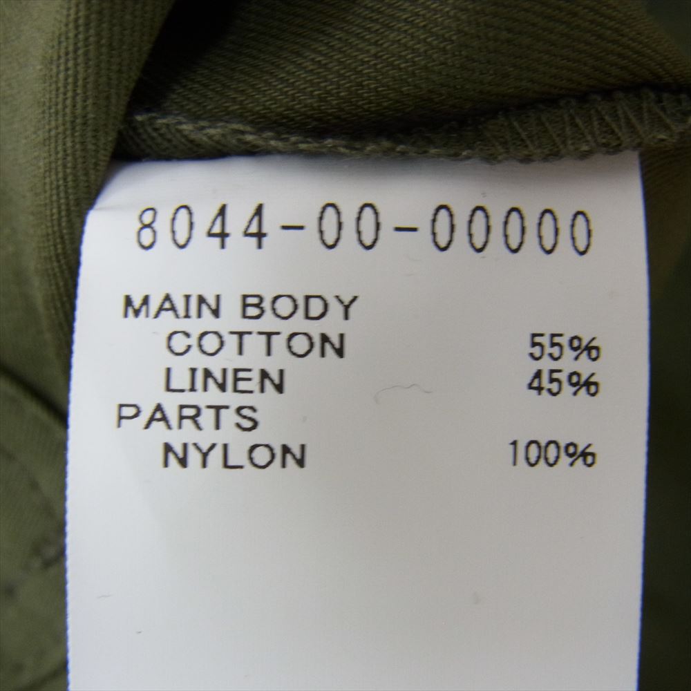 Nigel Cabourn ナイジェルケーボン 8044-00-00000 CC22 ATELIER COAT アトリエ コート コットンリネン カーキ系 46【極上美品】【中古】