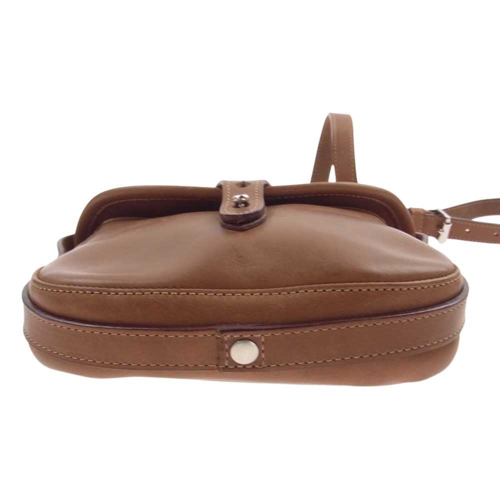 WHITE HOUSE COX ホワイトハウスコックス L9088 SMALL CARTRIDGE BAG BRITISH COUNTRY LEATHER スモール カートリッジ ショルダー バッグ ベジタブルタンニン レザー ブラウン系【中古】