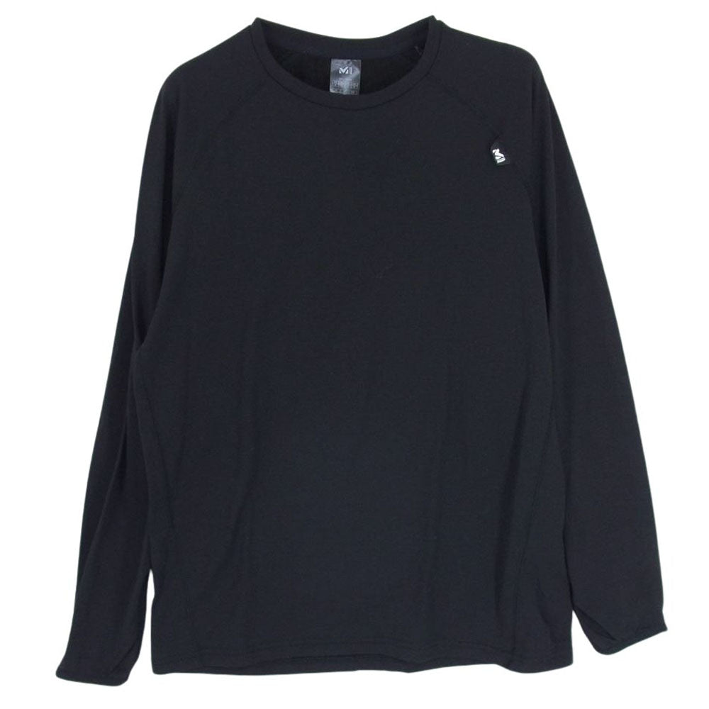 ミレー MIV02041 DRY GRID CREW M ドライ グリッド クルー カットソー プルオーバー インナー トップス ブラック系 M【中古】