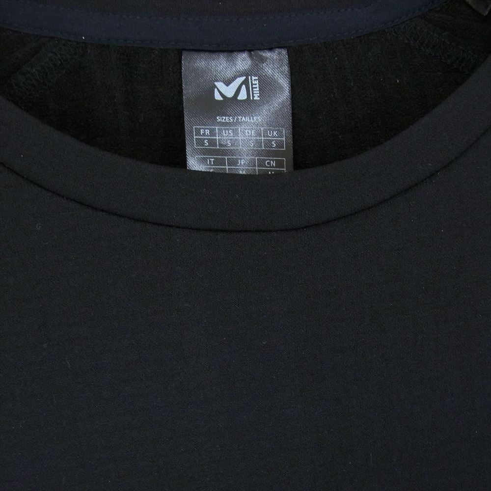 ミレー MIV02041 DRY GRID CREW M ドライ グリッド クルー カットソー プルオーバー インナー トップス ブラック系 M【中古】