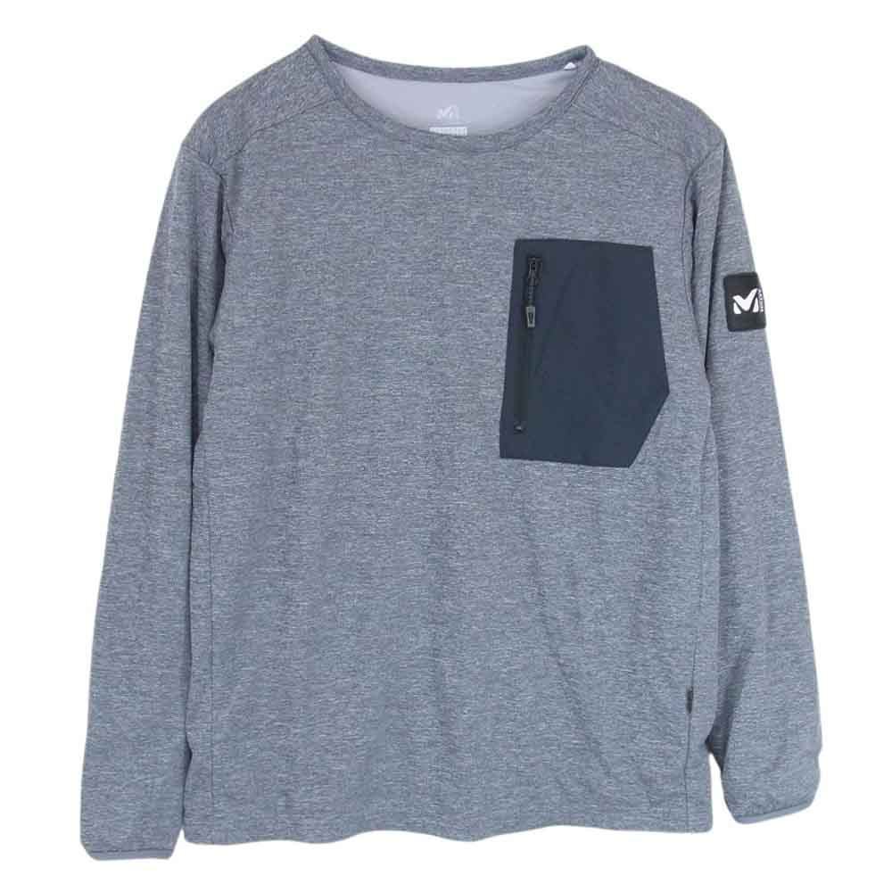 ミレー MIV01902 HEATHER NAVY ALPHA LIGHT SWEAT II CREW アルファ ライト スウェット II クルー スウェット グレー系 L【中古】