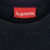 Supreme シュプリーム 18AW Polartec Small Box Crewneck Sweatshirt ポーラテック スモールボックスロゴ クルーネック スウェットシャツ プルオーバー ネイビー系 M【中古】