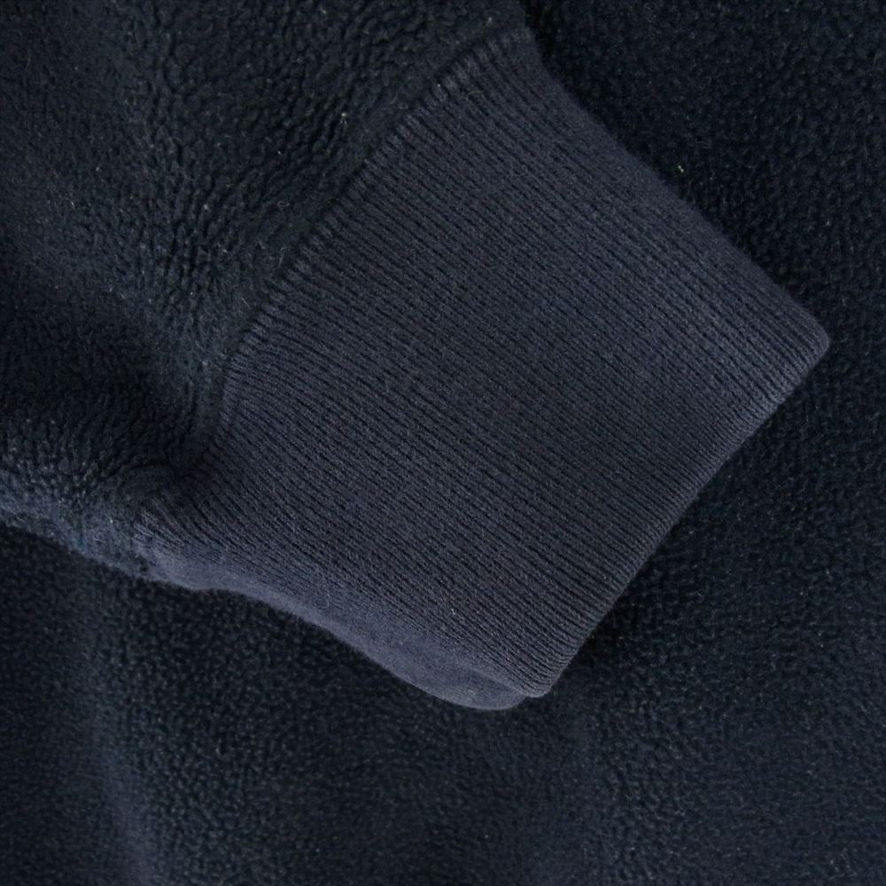 Supreme シュプリーム 18AW Polartec Small Box Crewneck Sweatshirt ポーラテック スモールボックスロゴ クルーネック スウェットシャツ プルオーバー ネイビー系 M【中古】