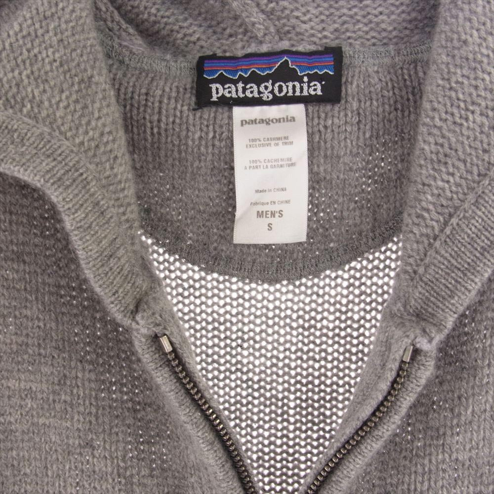 patagonia パタゴニア 09AW 50887 09年製 カシミア カシミヤ ニット ジップアップ パーカー グレー系 S【中古】