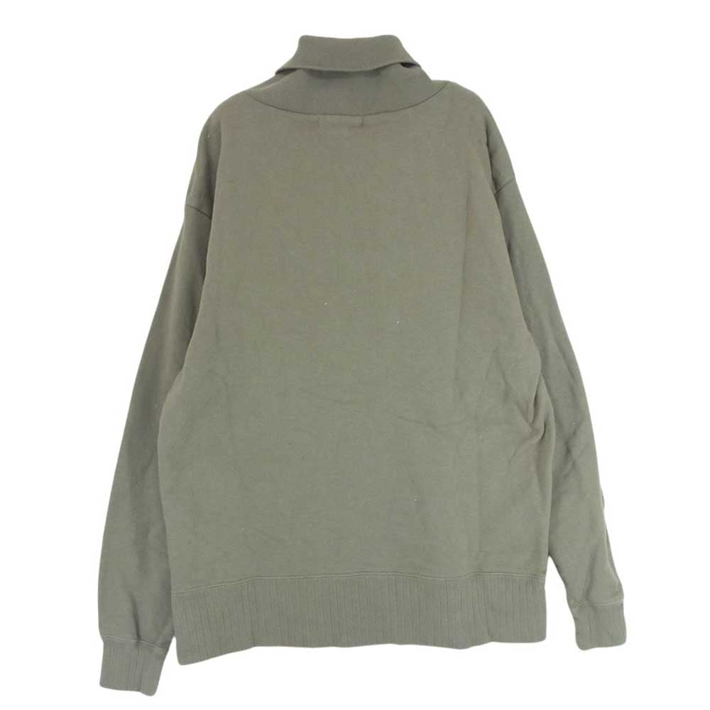 Nigel Cabourn ナイジェルケーボン 8045-00-20017 フレンチテリー ショールカラー スウェット カーキ系 46【中古】