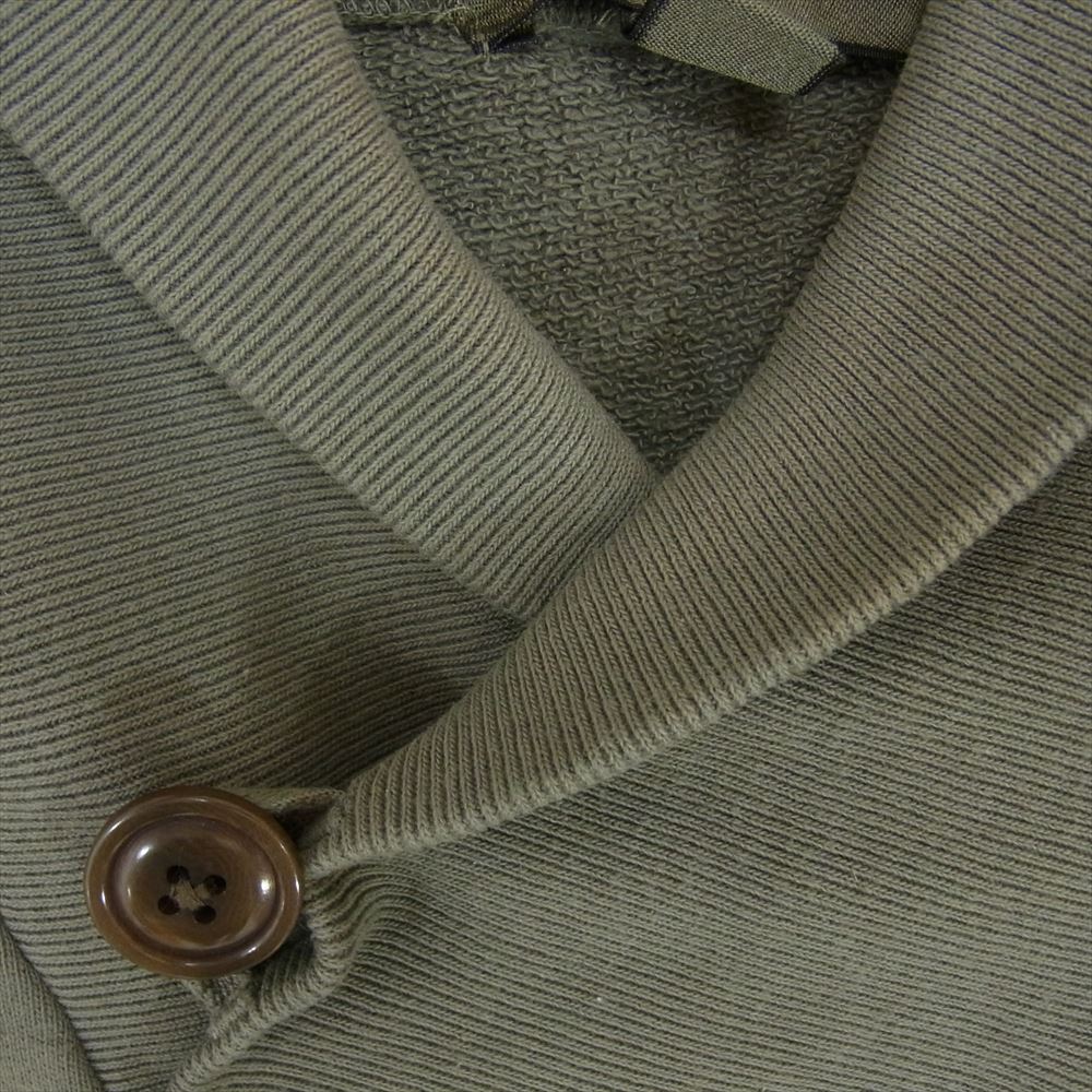 Nigel Cabourn ナイジェルケーボン 8045-00-20017 フレンチテリー ショールカラー スウェット カーキ系 46【中古】