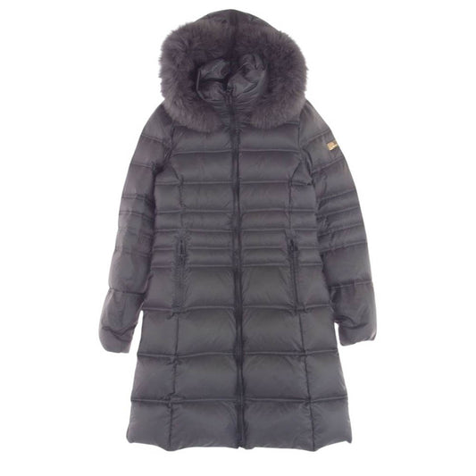 フェーバー FAV5128 JESSICA ジェシカ ファー ダウン コート ジャケット グレー系 42【中古】